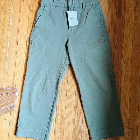Everlane Women's Utility Straight-Leg Pant in Sagebrush, Size 8, Cotton/Twill - Picture 4 of 4
